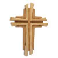 Holzkreuz aus Buche "Kreuz auf Kreuz", 22 cm