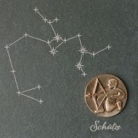 Sternzeichen Schütze, Schiefer & Bronze