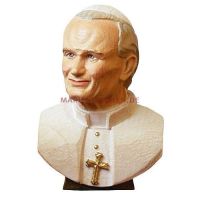 Büste Papst Johannes Paul II, Holz