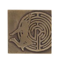 Bronzeplakette zur Konfirmation: "Labyrinth"