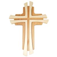 Holzkreuz aus Buche "Kreuz auf Kreuz", 34 cm